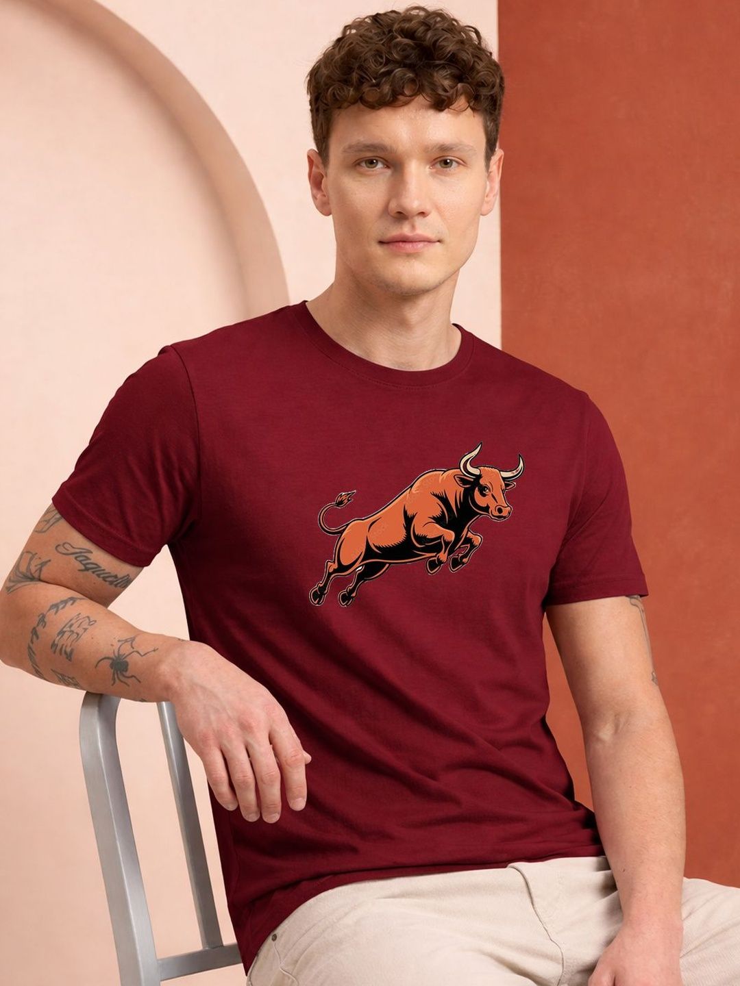 HERE&NOW Men Printed T-shirt