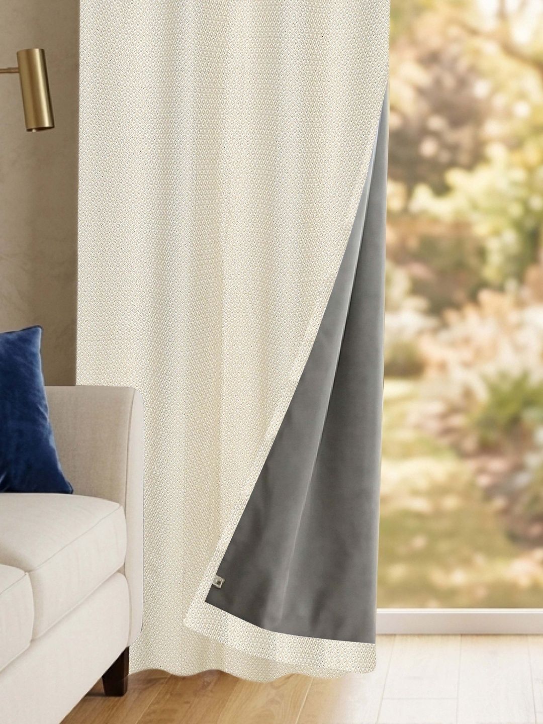 Saral Home White Black Out Curtains and Sheers