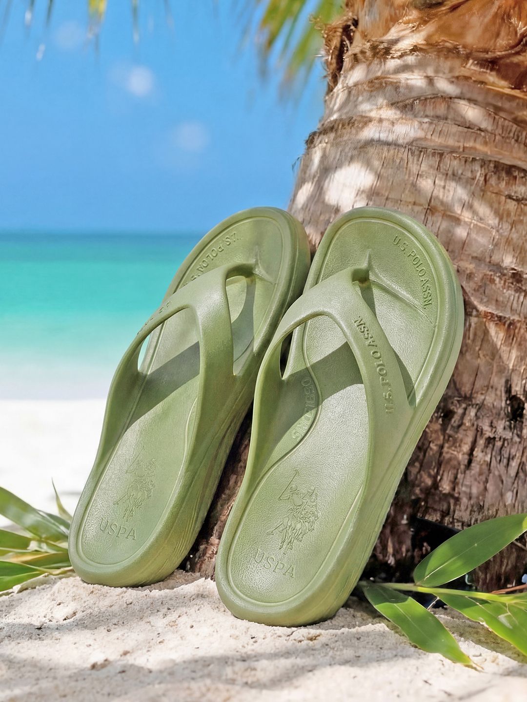 U.S. Polo Assn. Cole Olive Cloud Comfort EVA Flip Flop