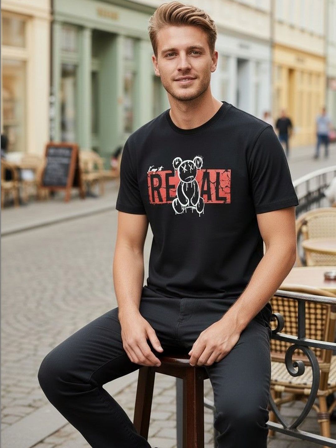 Mast & Harbour Men Printed T-shirt