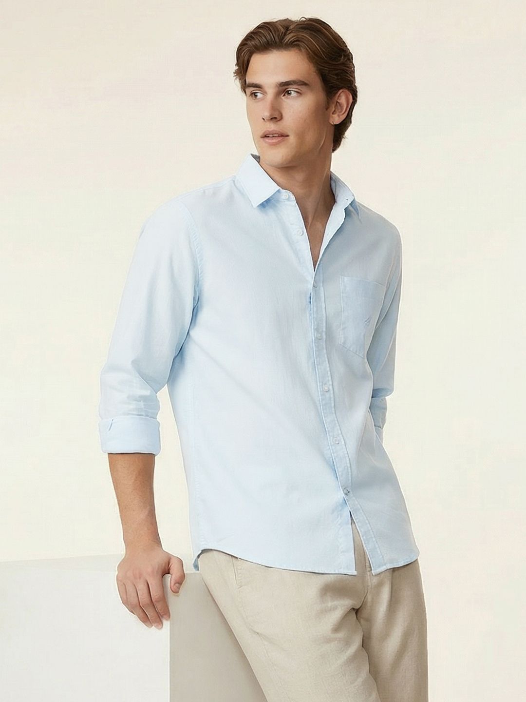 Nautica Slim Fit Pure Cotton Casual Shirt
