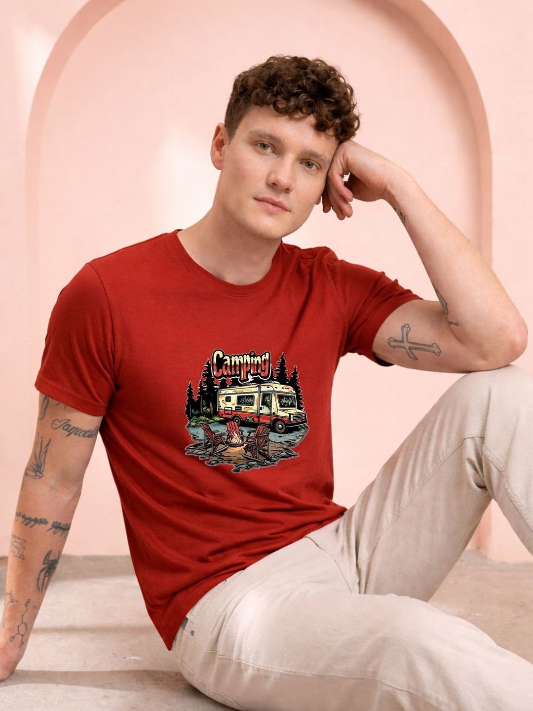 HERE&NOW Men Printed T-shirt