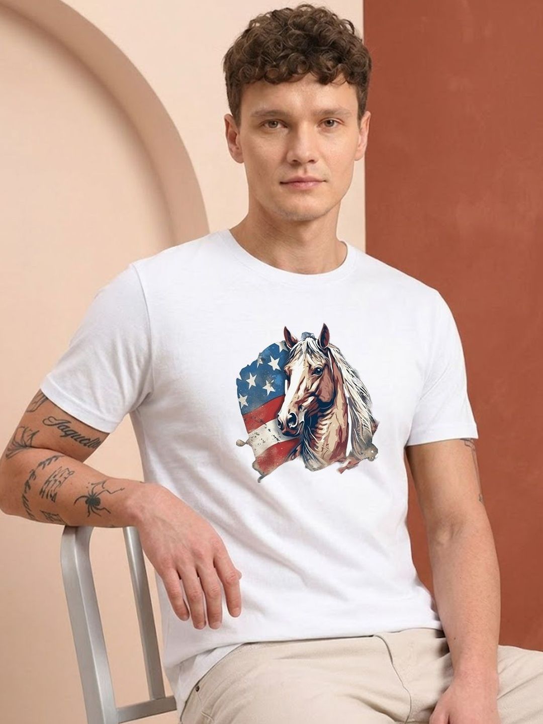 HERE&NOW Men Printed T-shirt