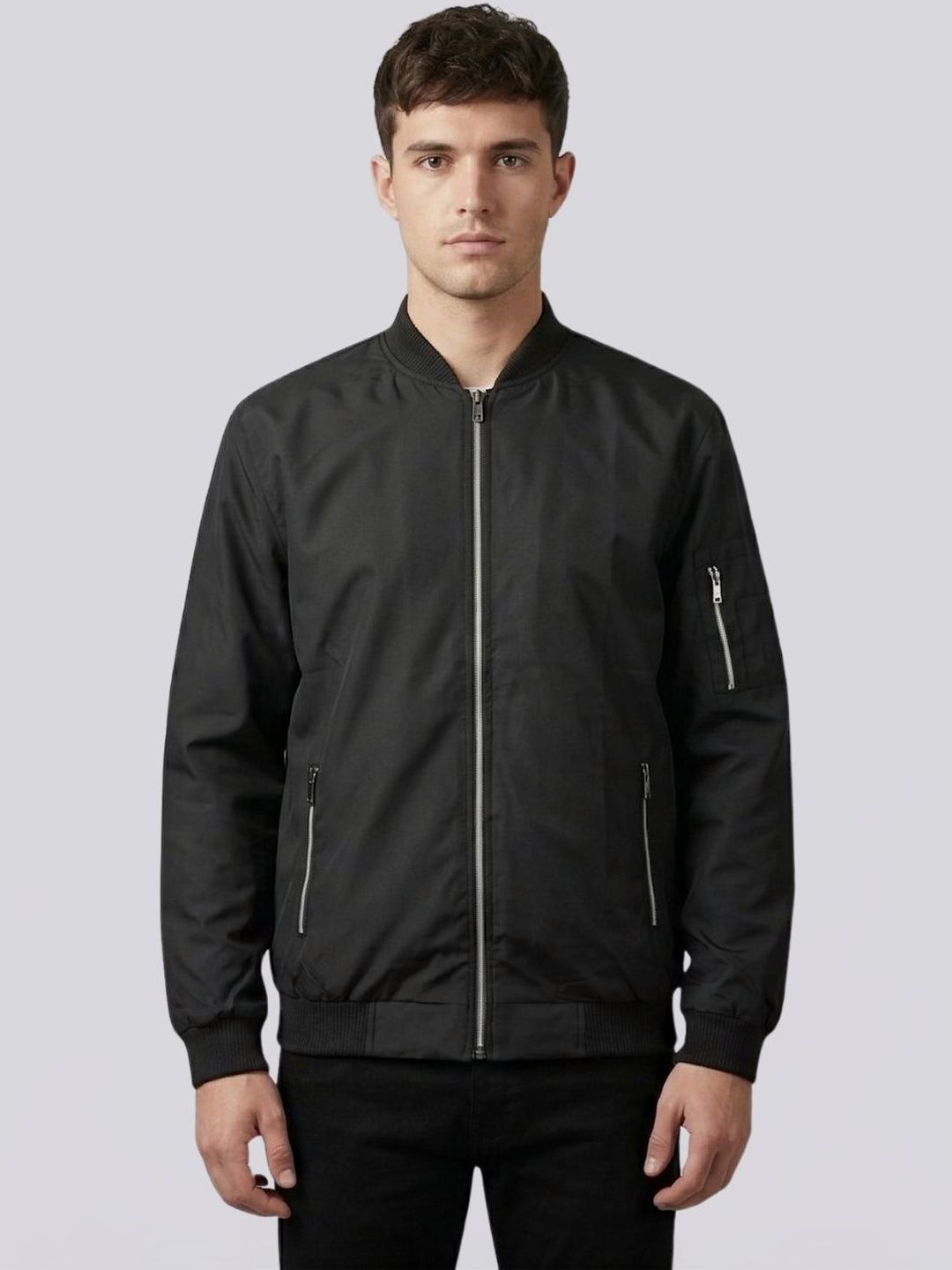 CARABA Men Lightweight Bomber Jacket
