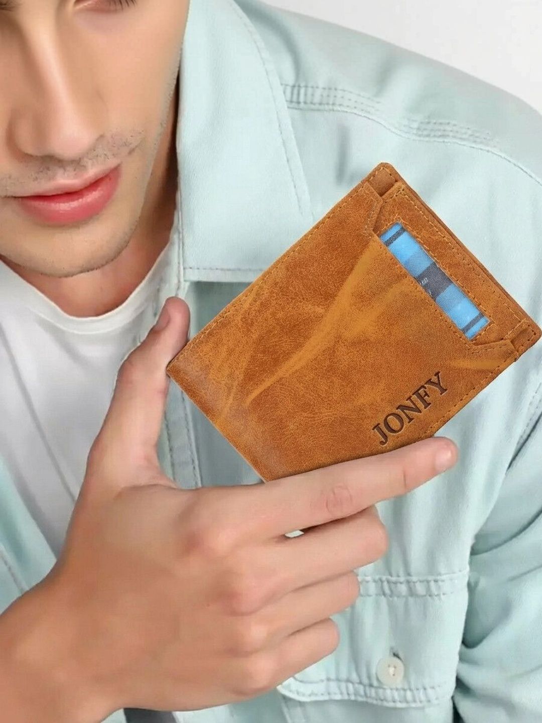 JONFY Men PU Wallets