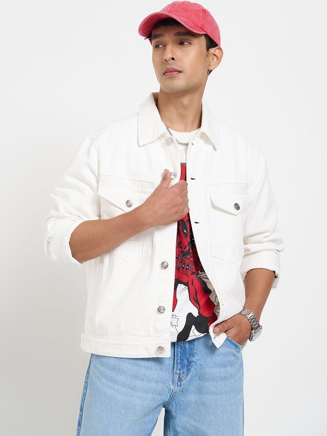 SF JEANS by Pantaloons Men Long Sleeves Woven Jacket
