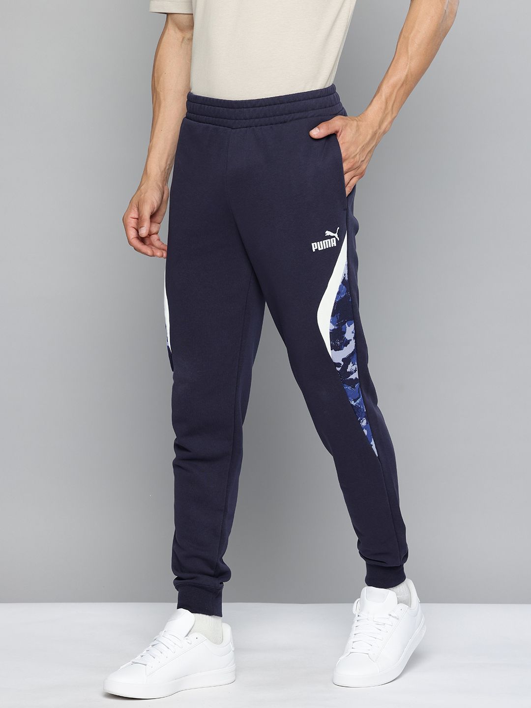 Puma Puma Men Camouflage Printed Knitted Joggers