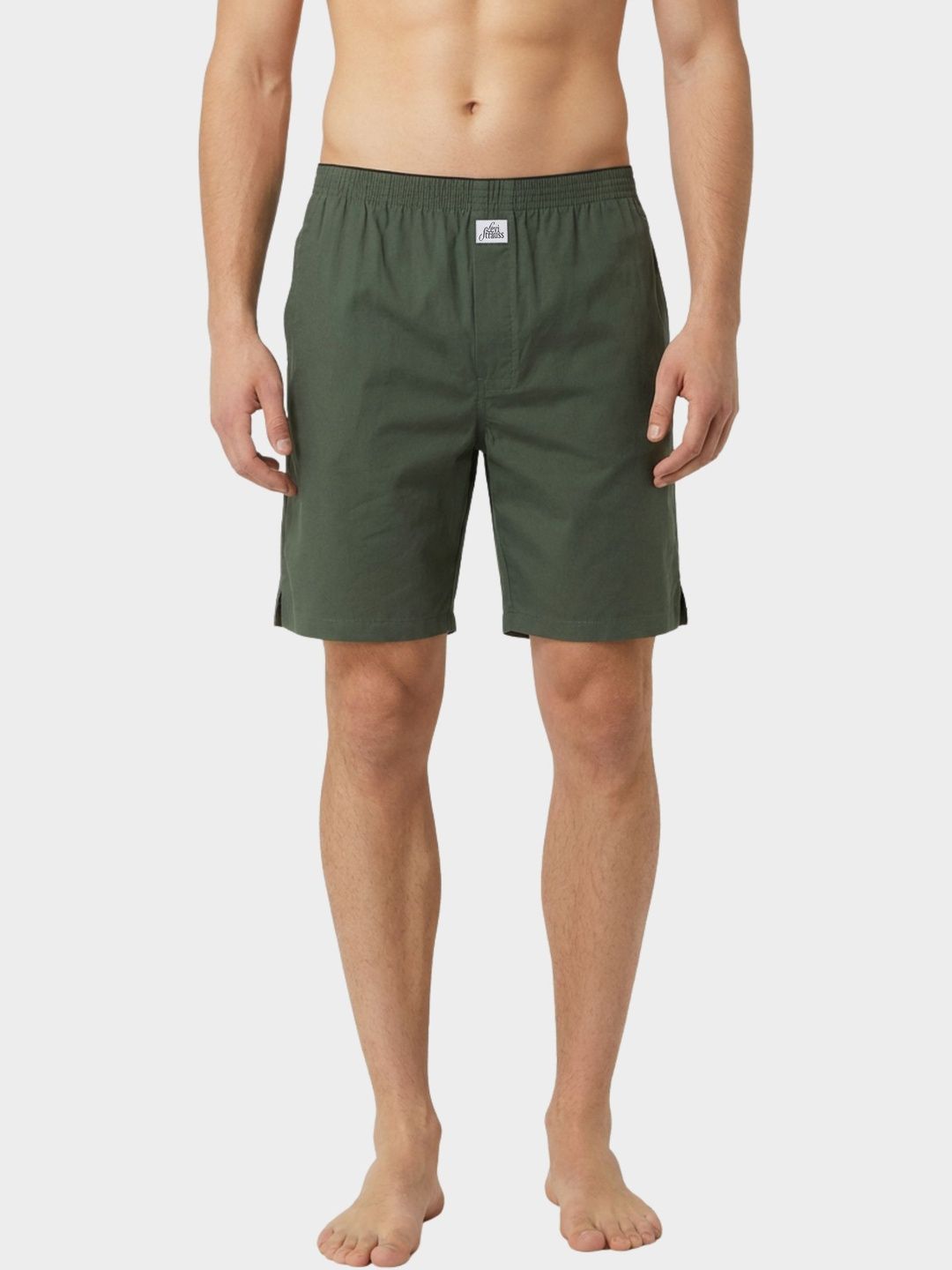 Levis 074 Men Regular Fit Solid Woven Cotton Boxer Shorts with Back Pocket