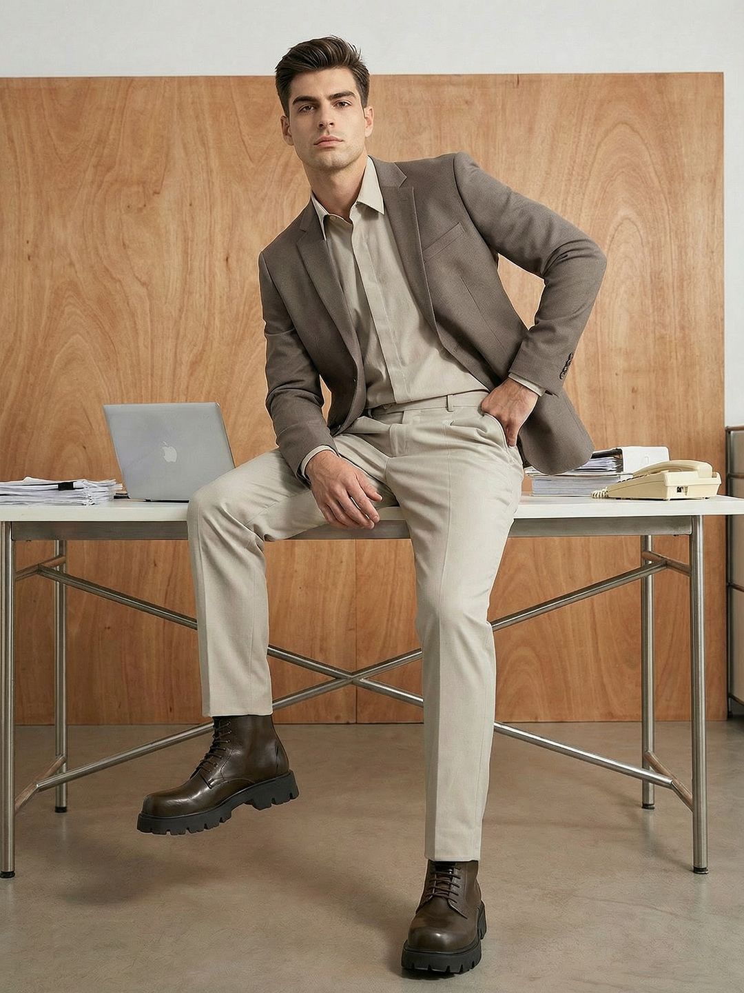 INVICTUS Single-Breasted Formal Blazer