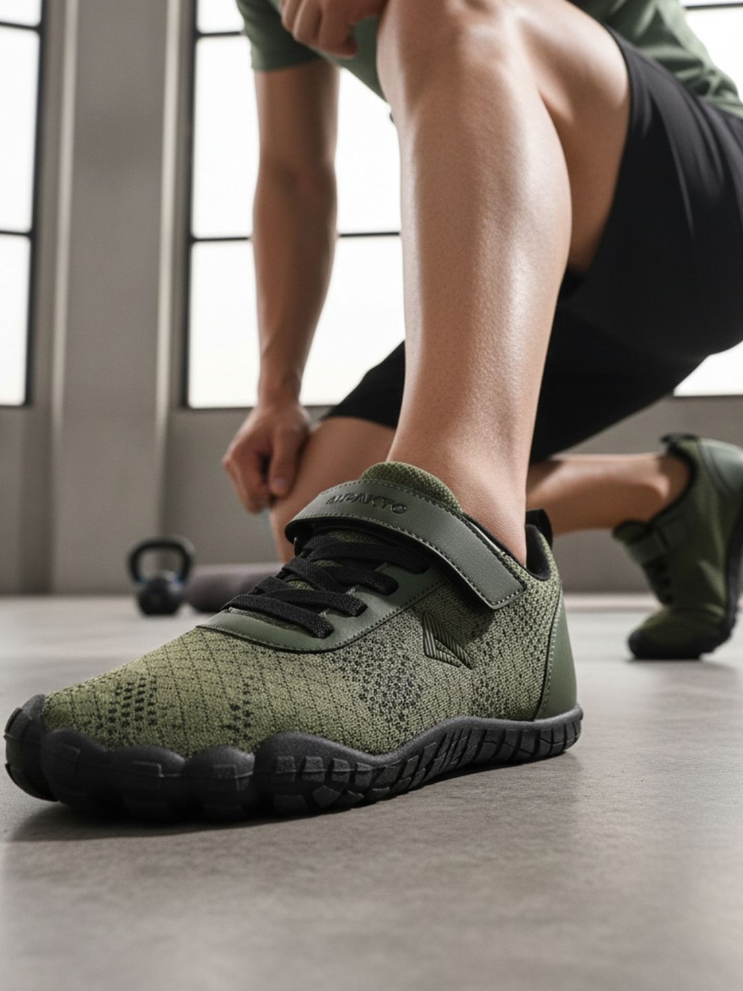 IMPAKTO Men Barefoot Rooted Big Toe Box - Cross Training Gym Running Walking Shoes