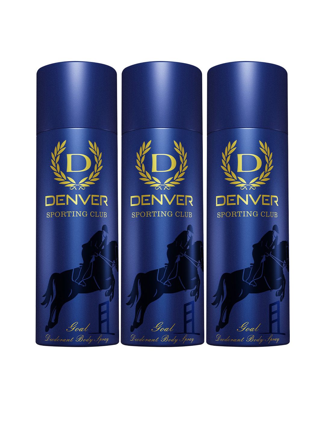 Denver Denver Men Set of 3 Sporting Club Goal Deodorant Body Spray - 180 ml each