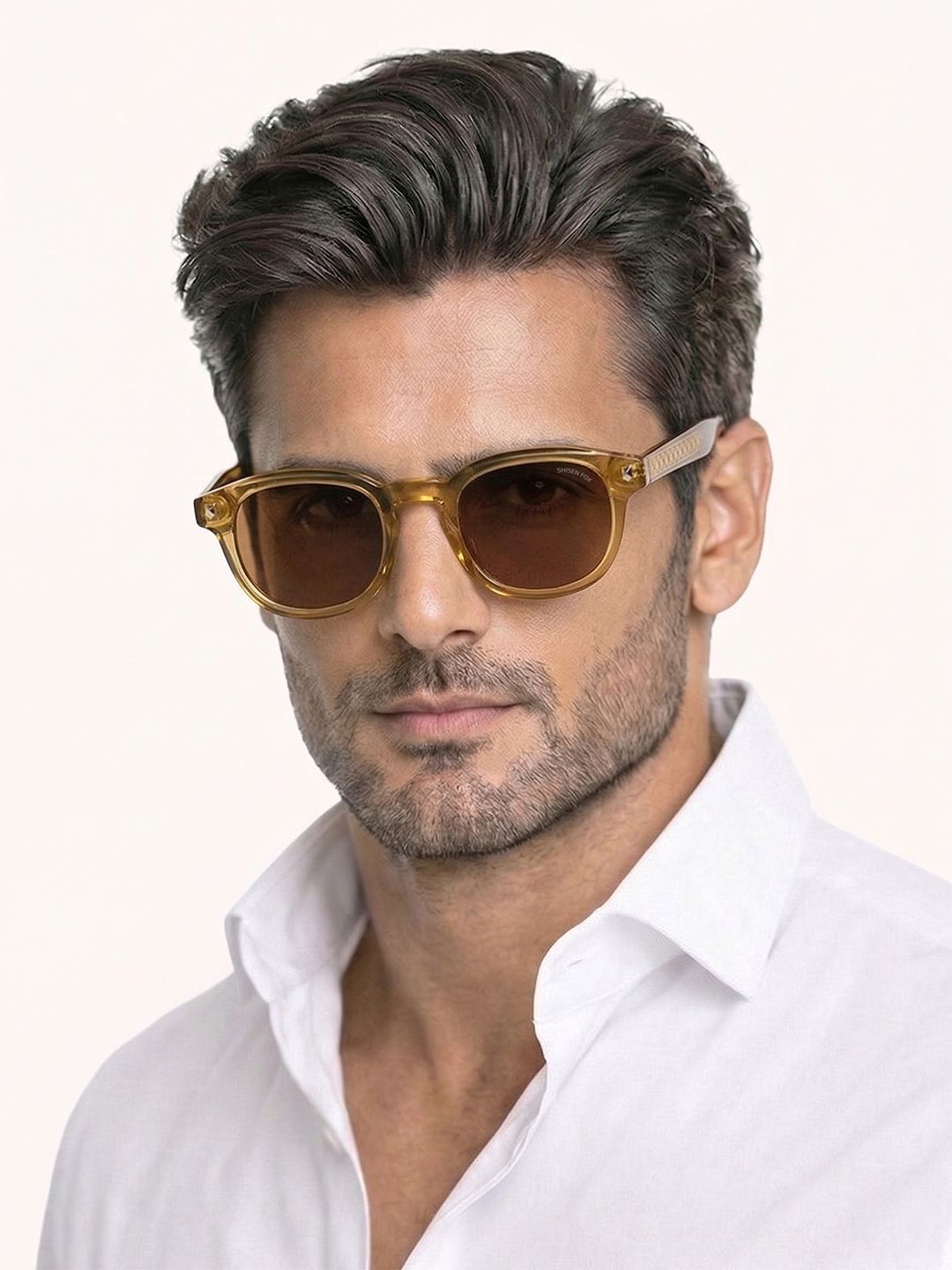 Buy Shisen Fox Unisex Oval Sunglasses with UV Protected Lens SG177