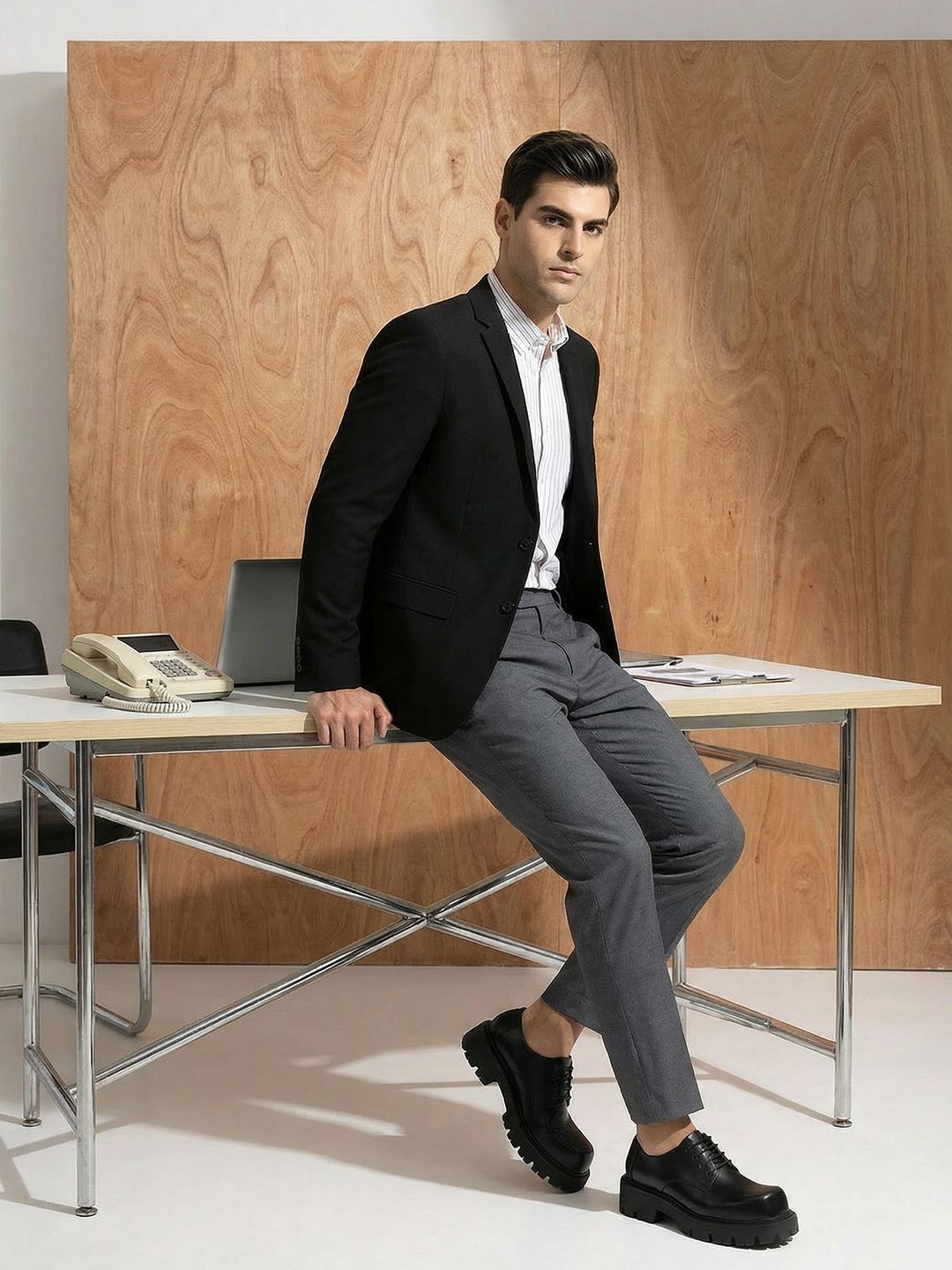 INVICTUS Single-Breasted Formal Blazer