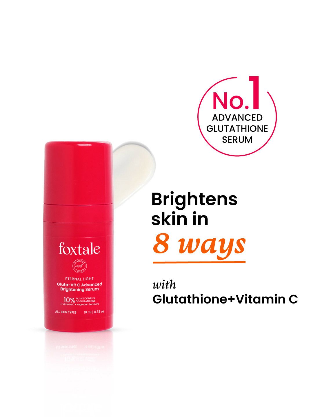 advanced glutathione spray Truth & Beauty Vitamin C 8% Serum for Ultimate Beginners Brightening Chia Beauty's GHK-Cu serum concern-collagen-loss Type:65g SE