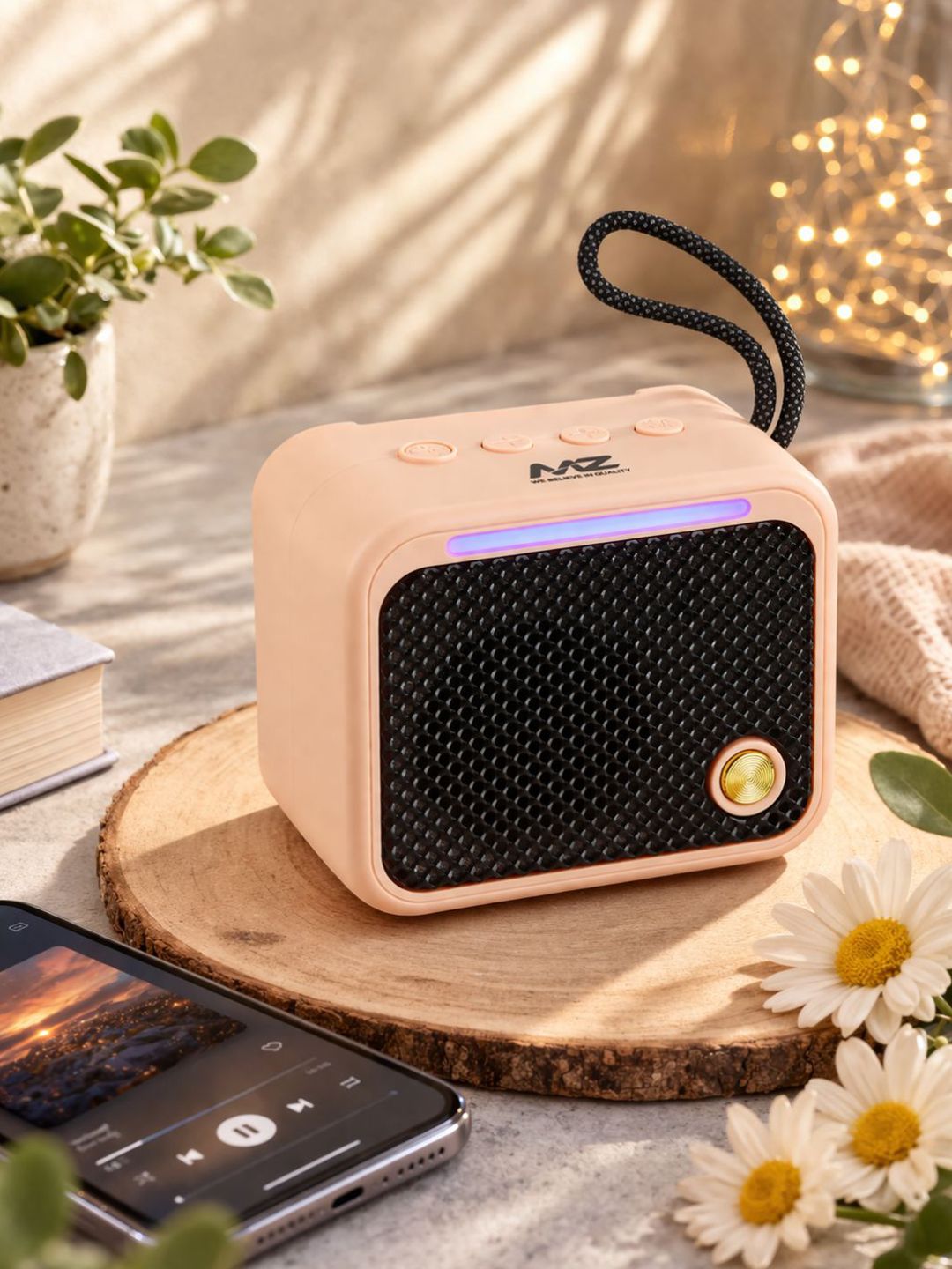 MZ Pink M19 Portable Bluetooth With Dynamic Sound & High Bass Speaker