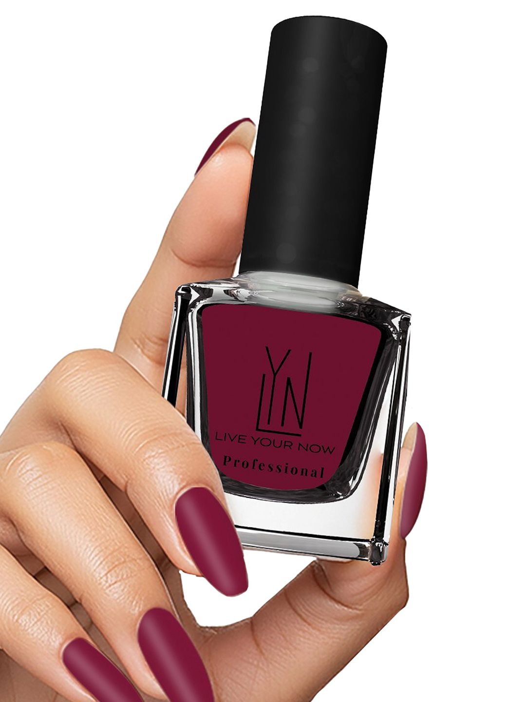 LYN LIVE YOUR NOW Long Lasting Fast Dry Nail Polish - Velvet Berry-12 ml