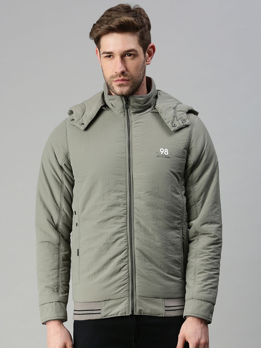 SHOWOFFFF Men Brand Logo Lightweight Puffer Jacket