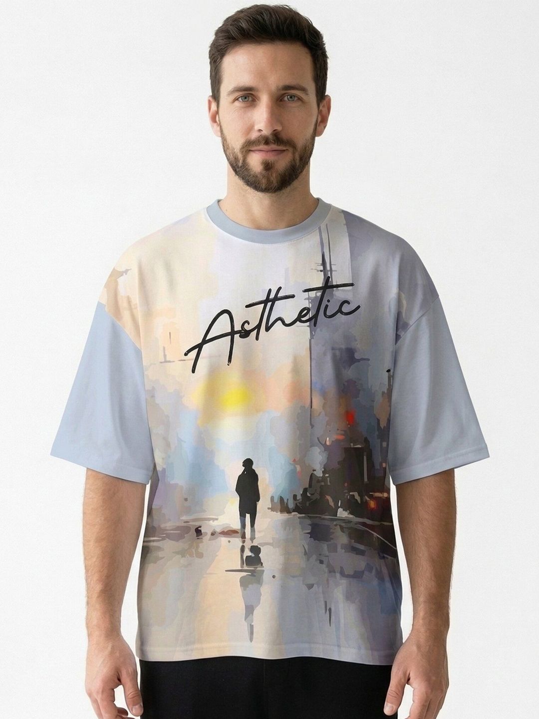 MOHICANS Men Oversized Drop Shoulder Printed Tshirts