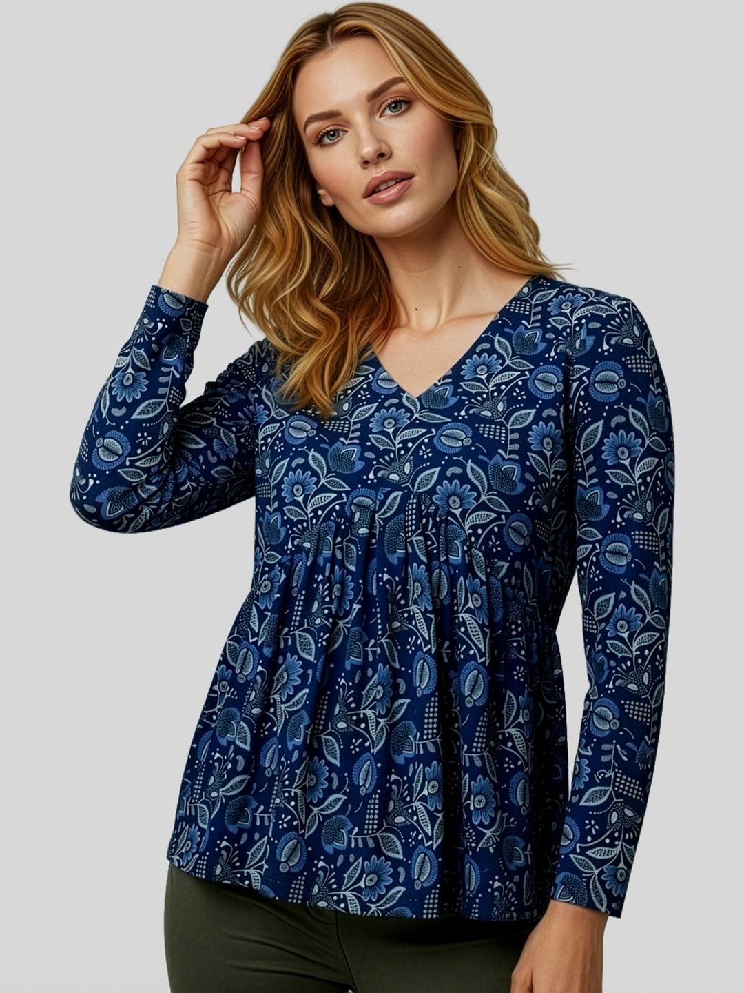Maheshvi Floral Print Top