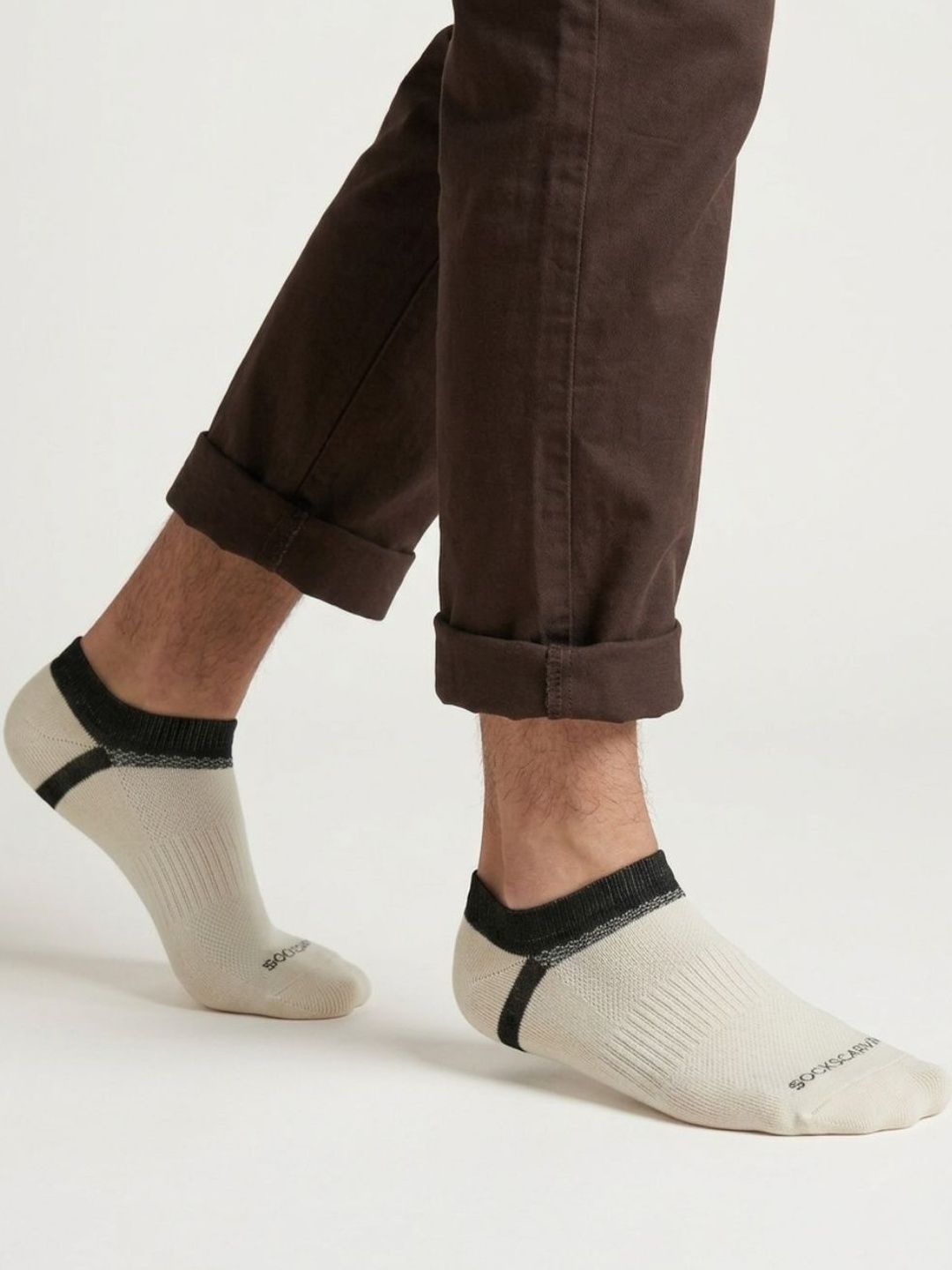 Sockscarving Men Cotton Blend Shoe Liners Socks