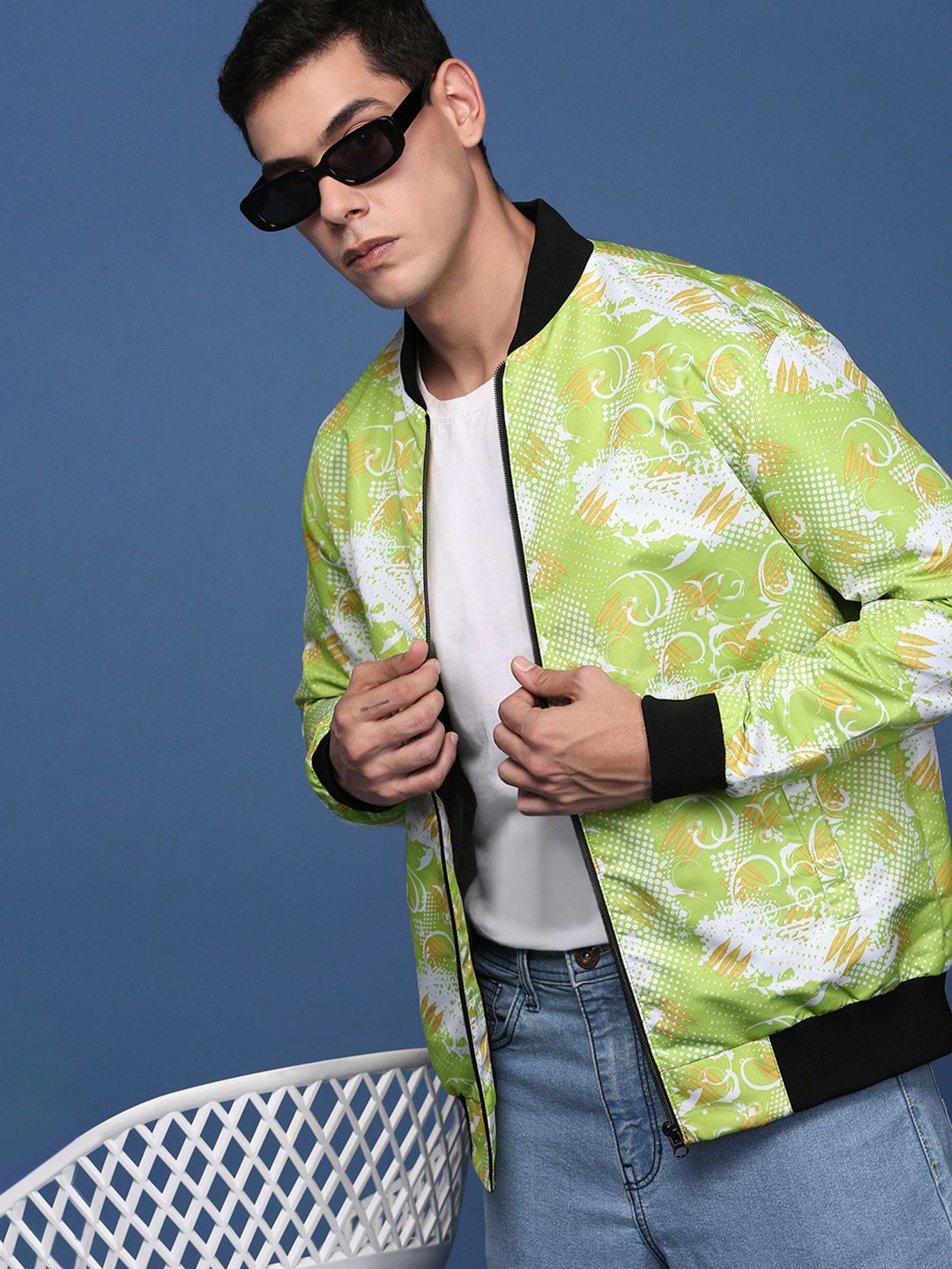 SHOWOFFFF Men Bomber Jacket