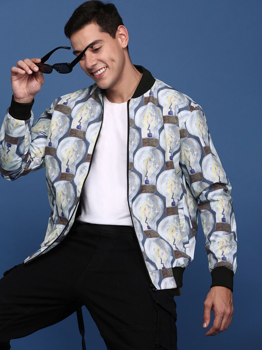 SHOWOFFFF Men Windcheater Bomber Jacket