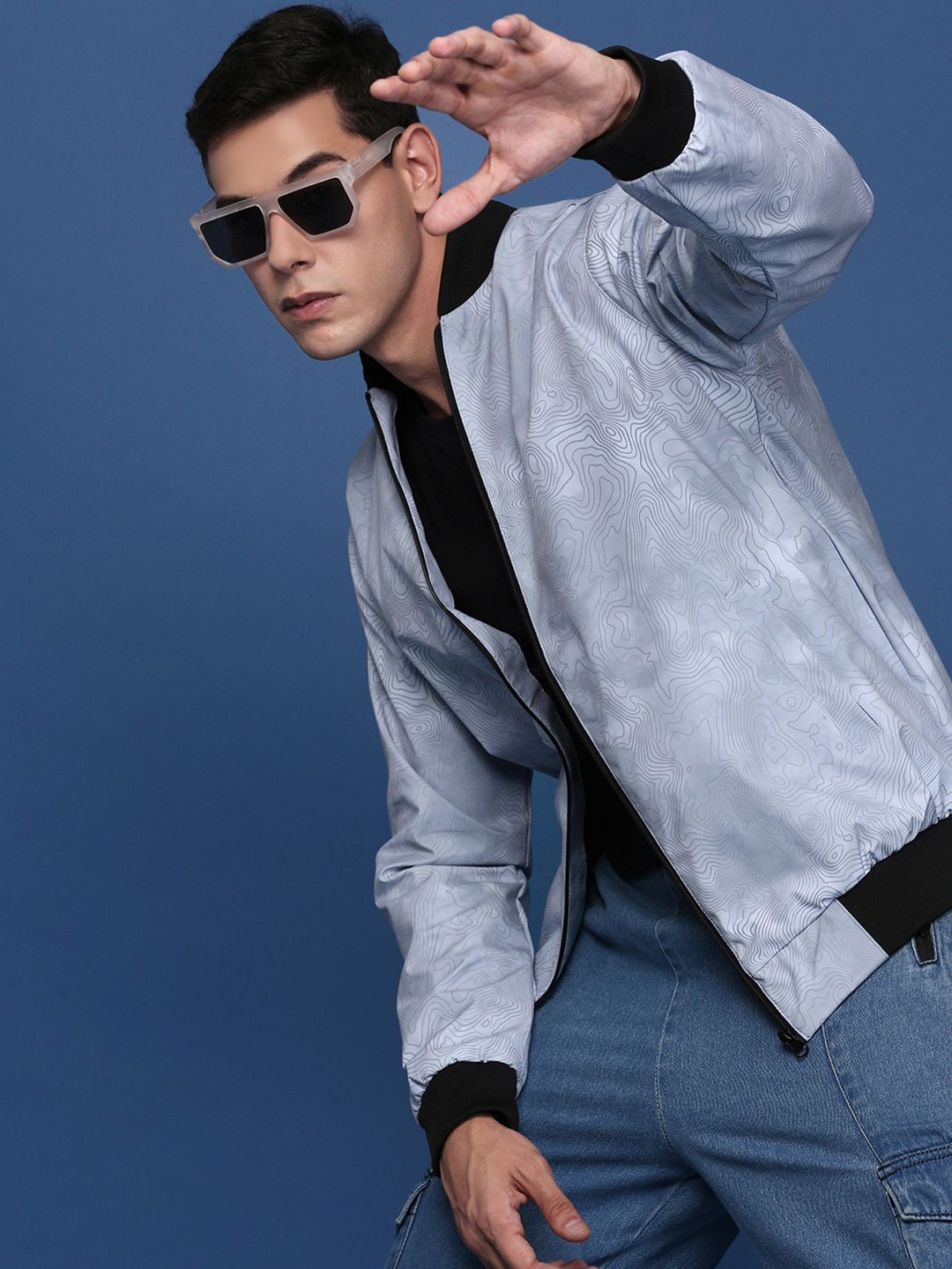 SHOWOFFFF Men Lightweight Bomber Jacket