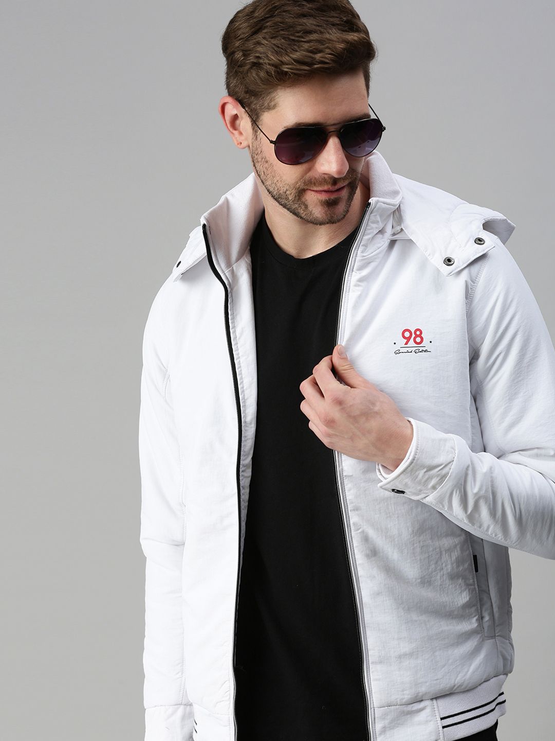 SHOWOFFFF Men Brand Logo Lightweight Puffer Jacket