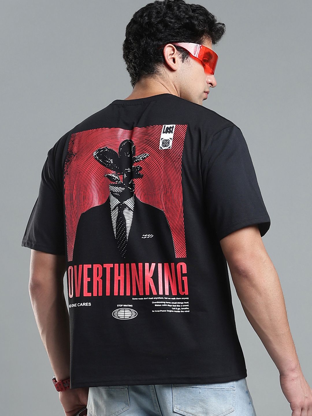 LEWEL Men Printed T-shirt