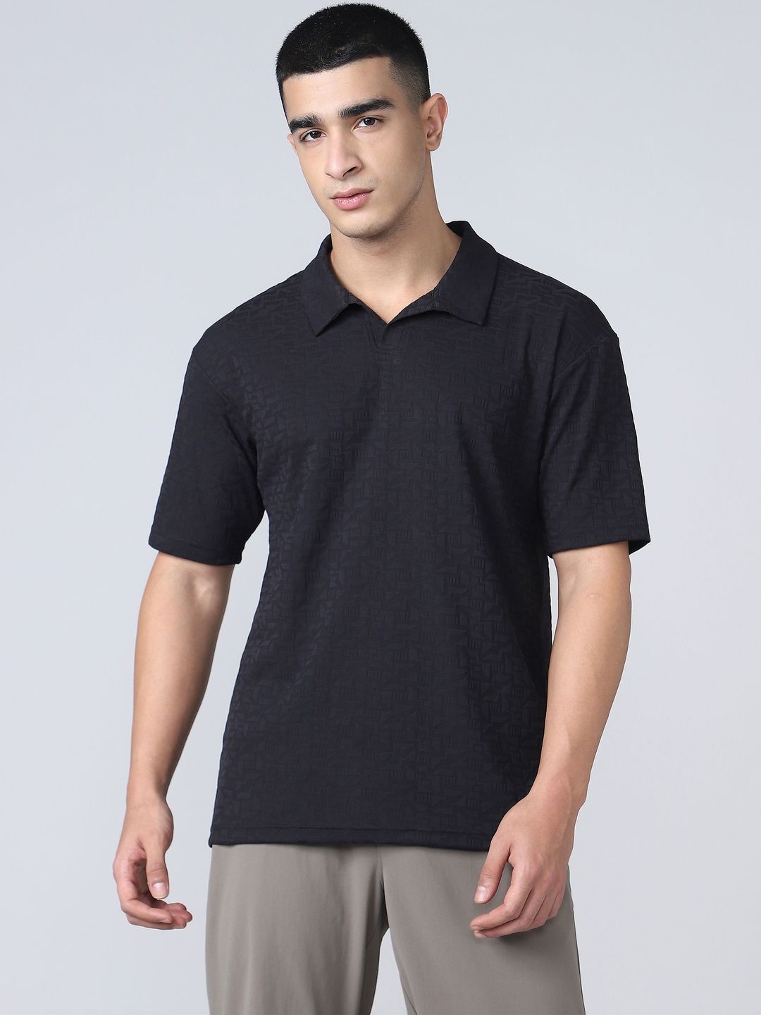 Technosport Men Polo Collar Slim Fit T-shirt