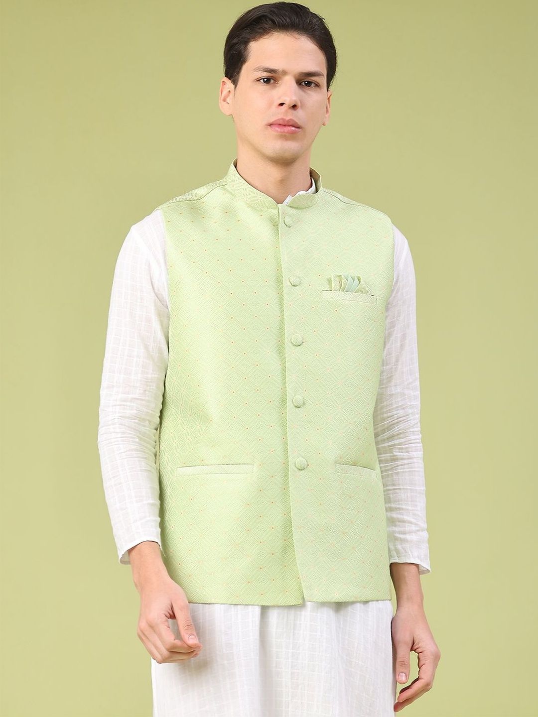 V-Mart Woven Nehru Jackets