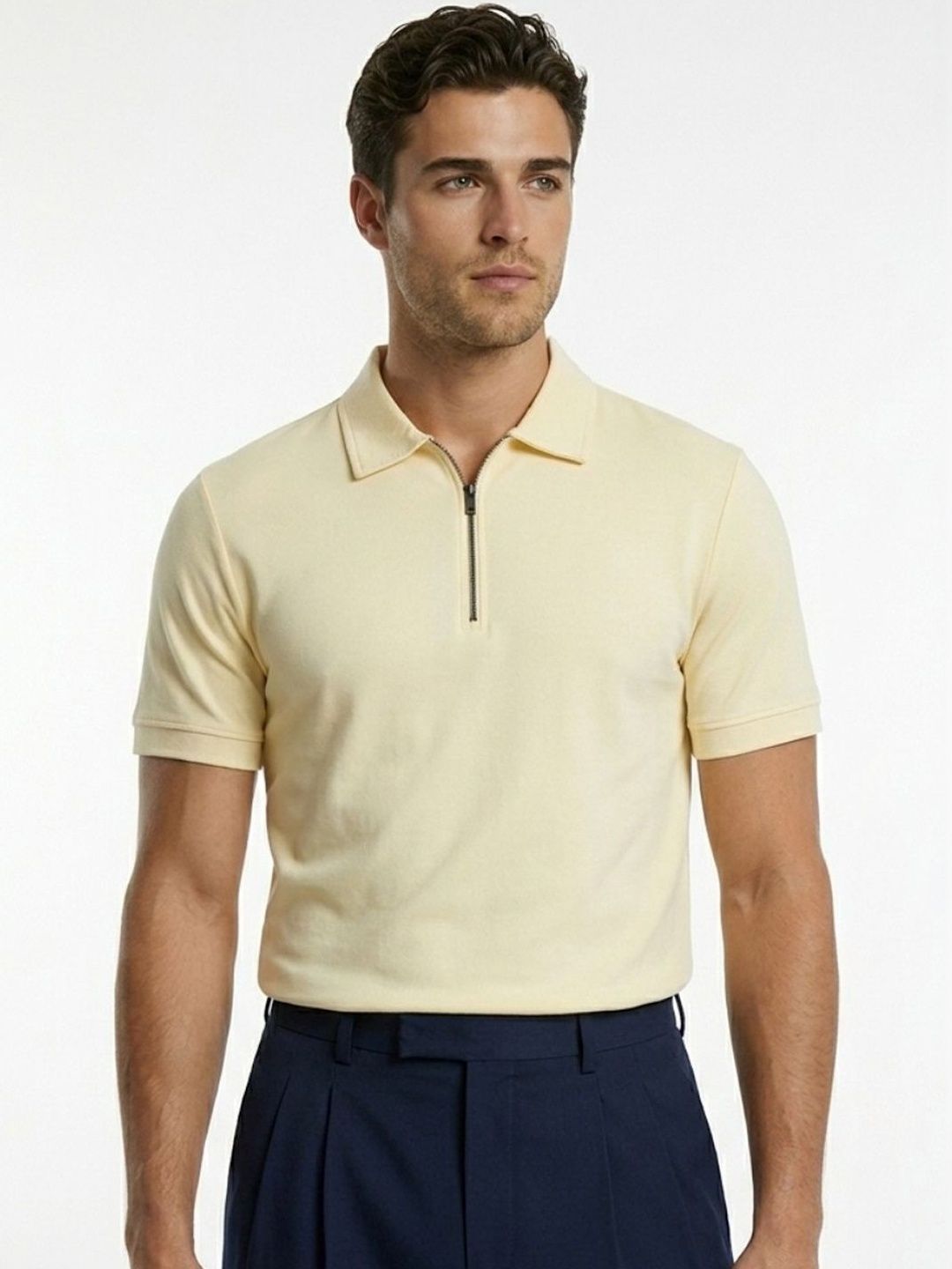 glitchez Men Polo Collar T-shirt