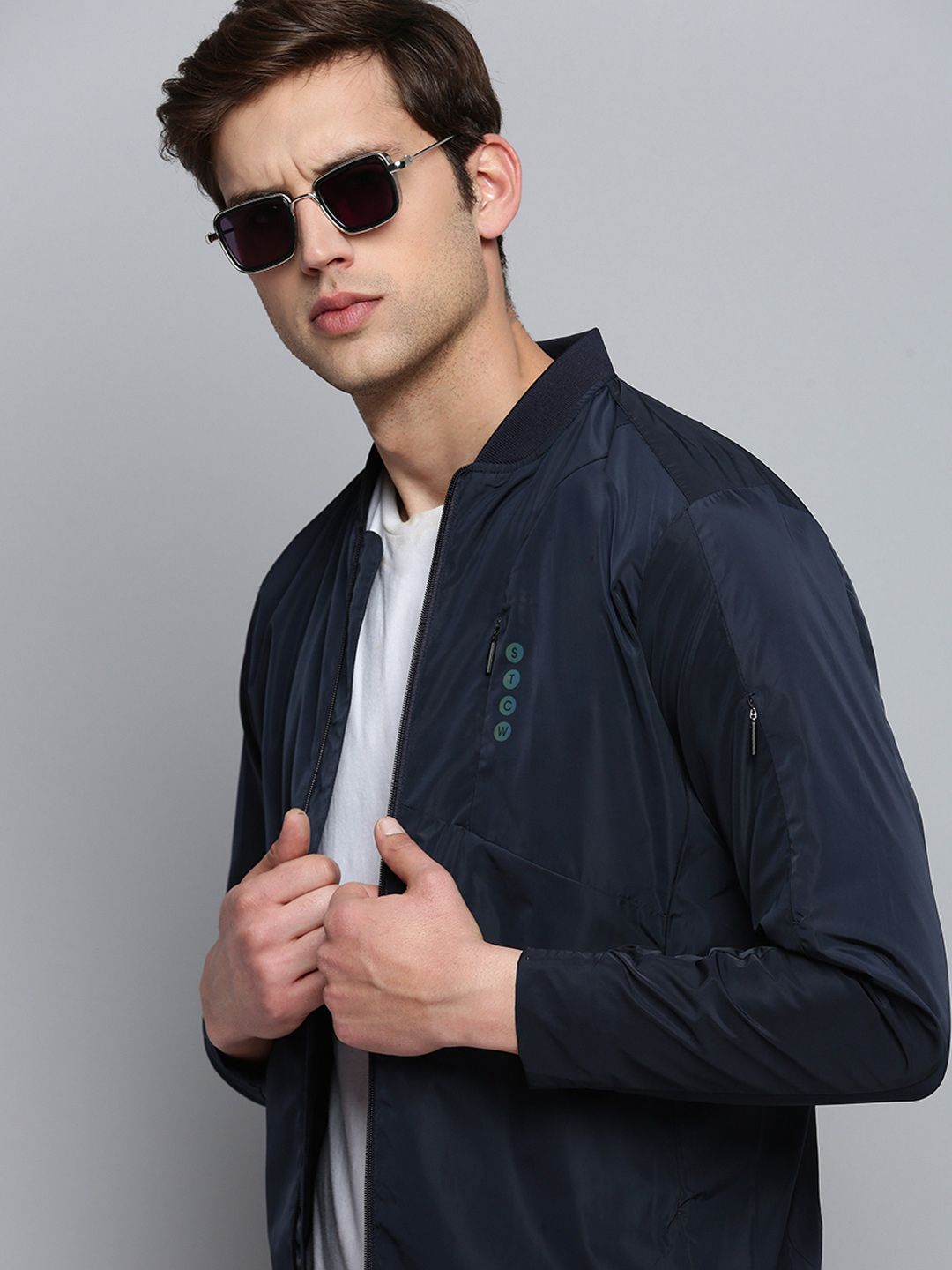 SHOWOFFFF Men Lightweight Bomber Jacket