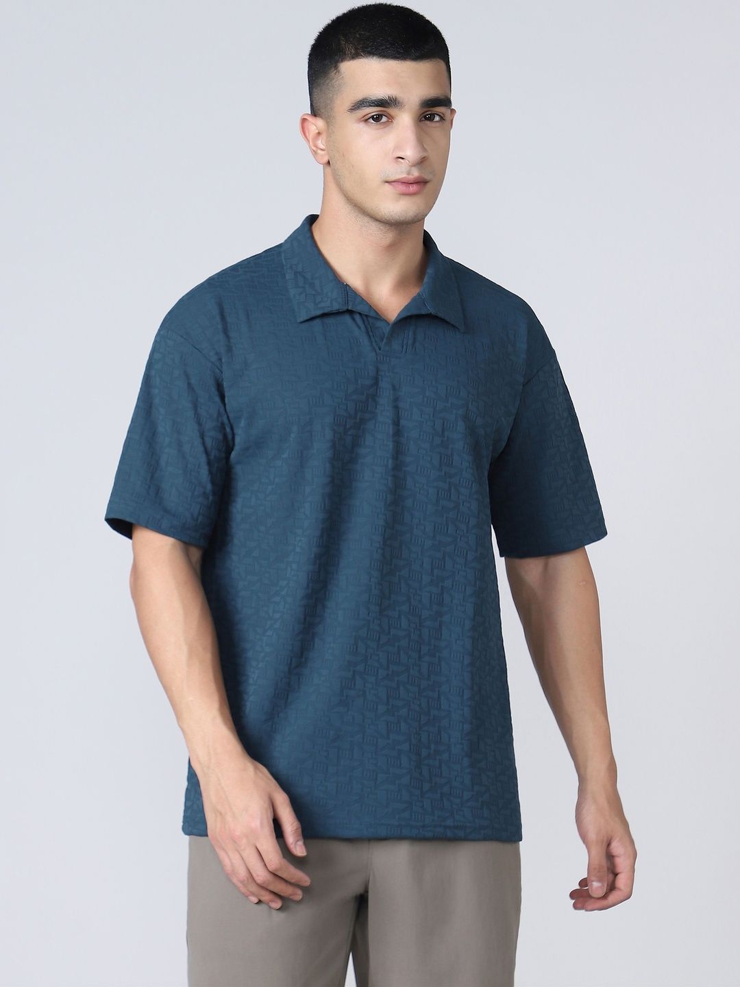 Technosport Men Polo Collar Slim Fit T-shirt