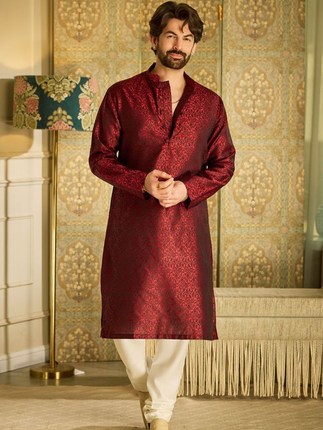 SOJANYA Men Paisley Printed Kurta