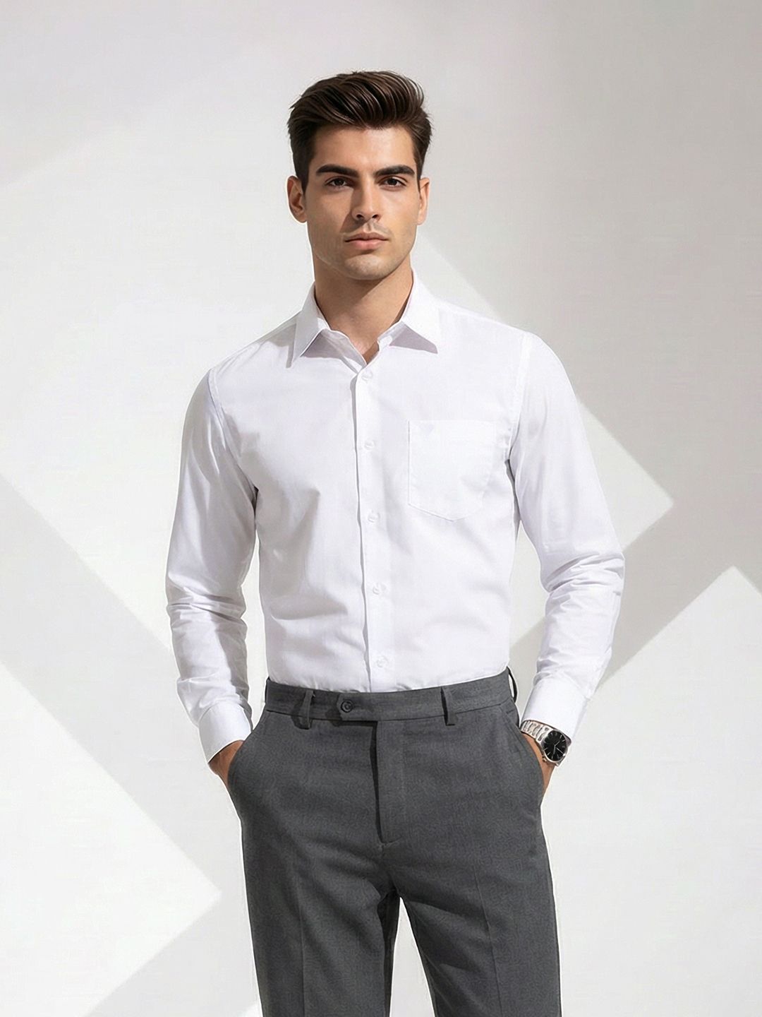 INVICTUS Slim Fit Pure Cotton Formal Shirt