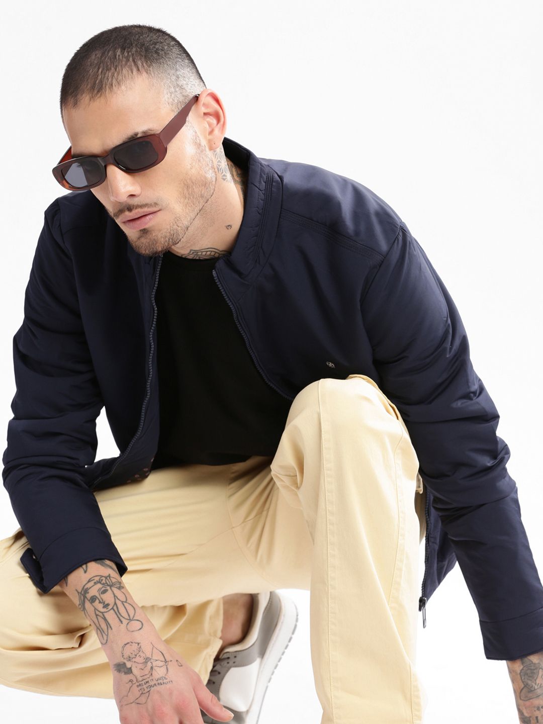 SHOWOFFFF Men Lightweight Bomber Jacket