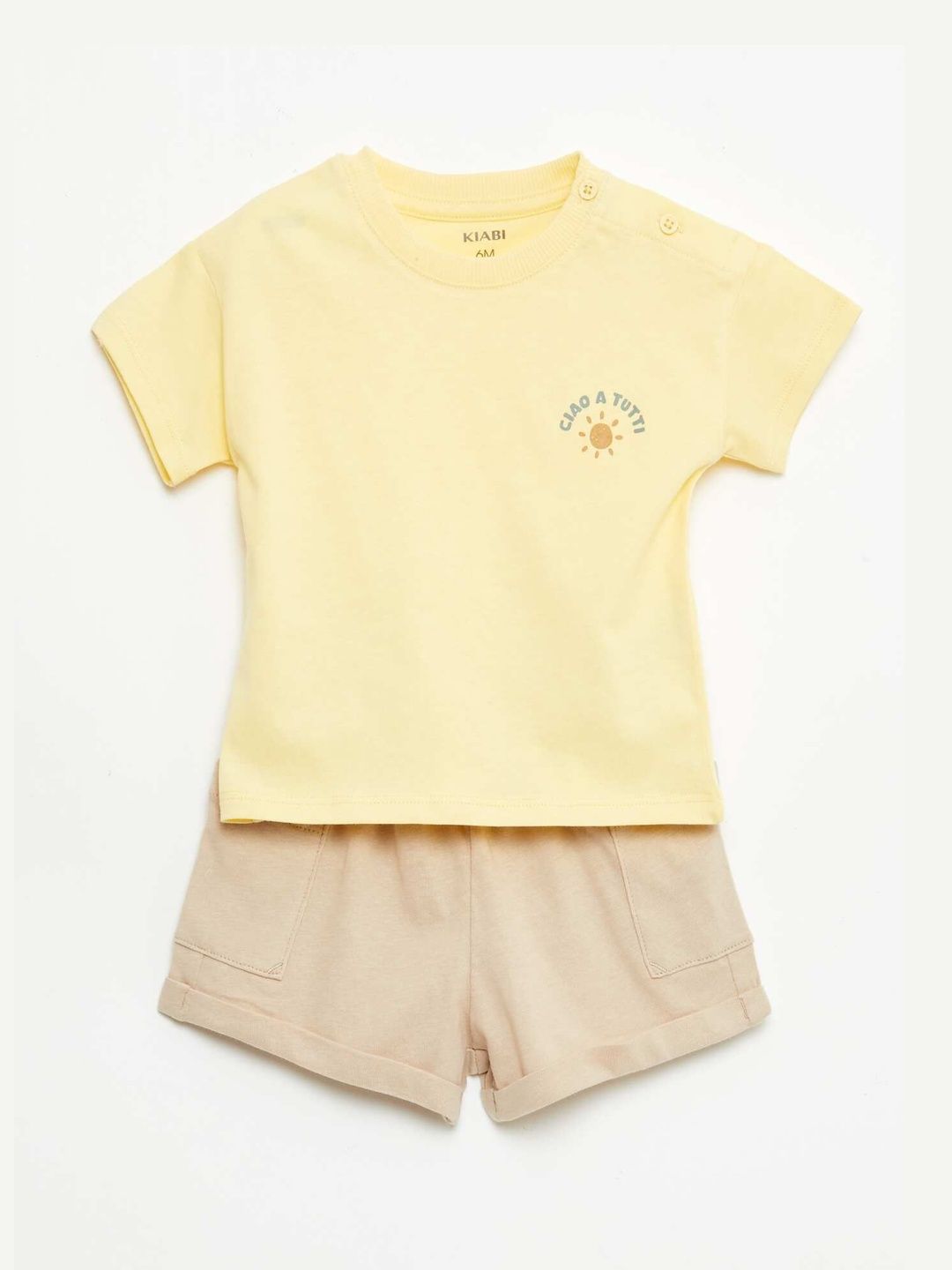 KIABI Boys Printed T-shirt with Shorts