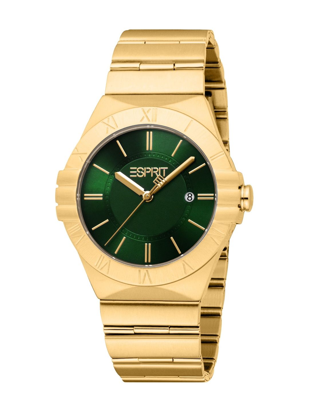Buy Guess Collection Tonneau 42mm Green Dial Analog Men Watch