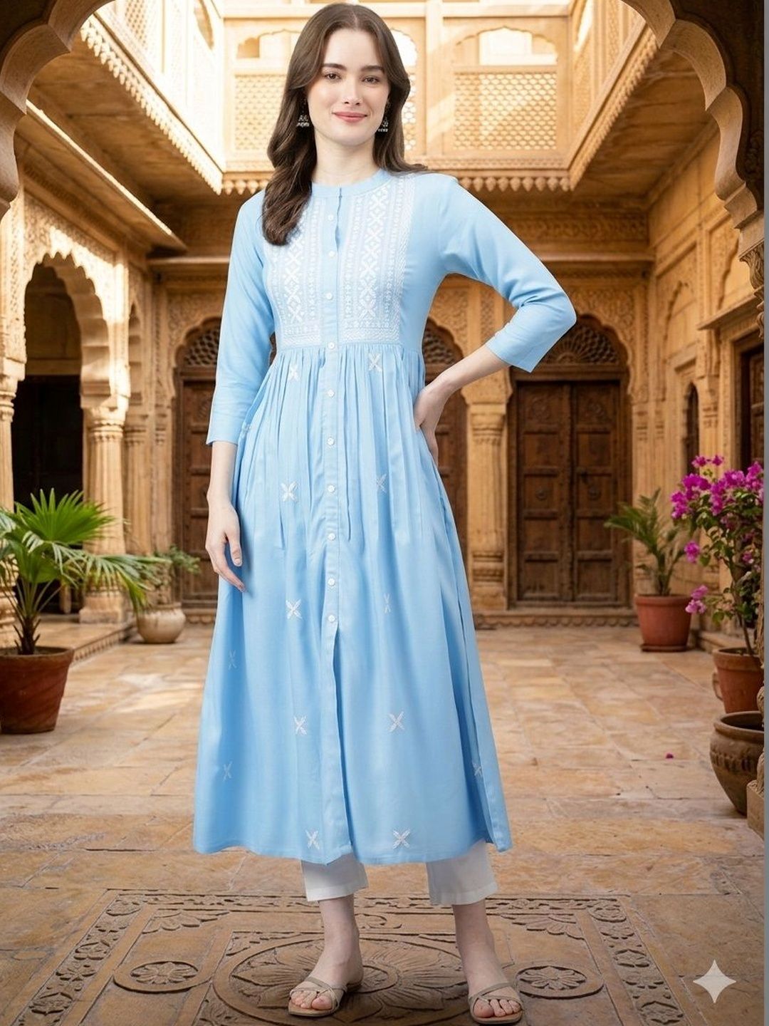 Fashion with nature Fashion with nature Women Embroidered Kurta