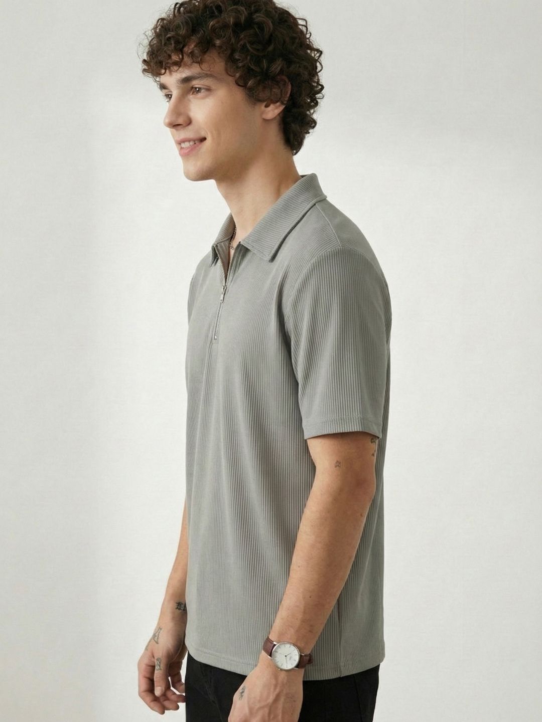 SZN Men Polo Collar T-shirt
