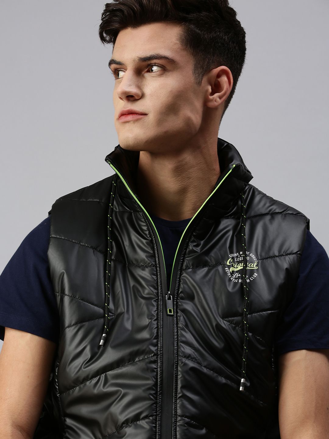 SHOWOFFFF Men Brand Logo Lightweight Puffer Jacket