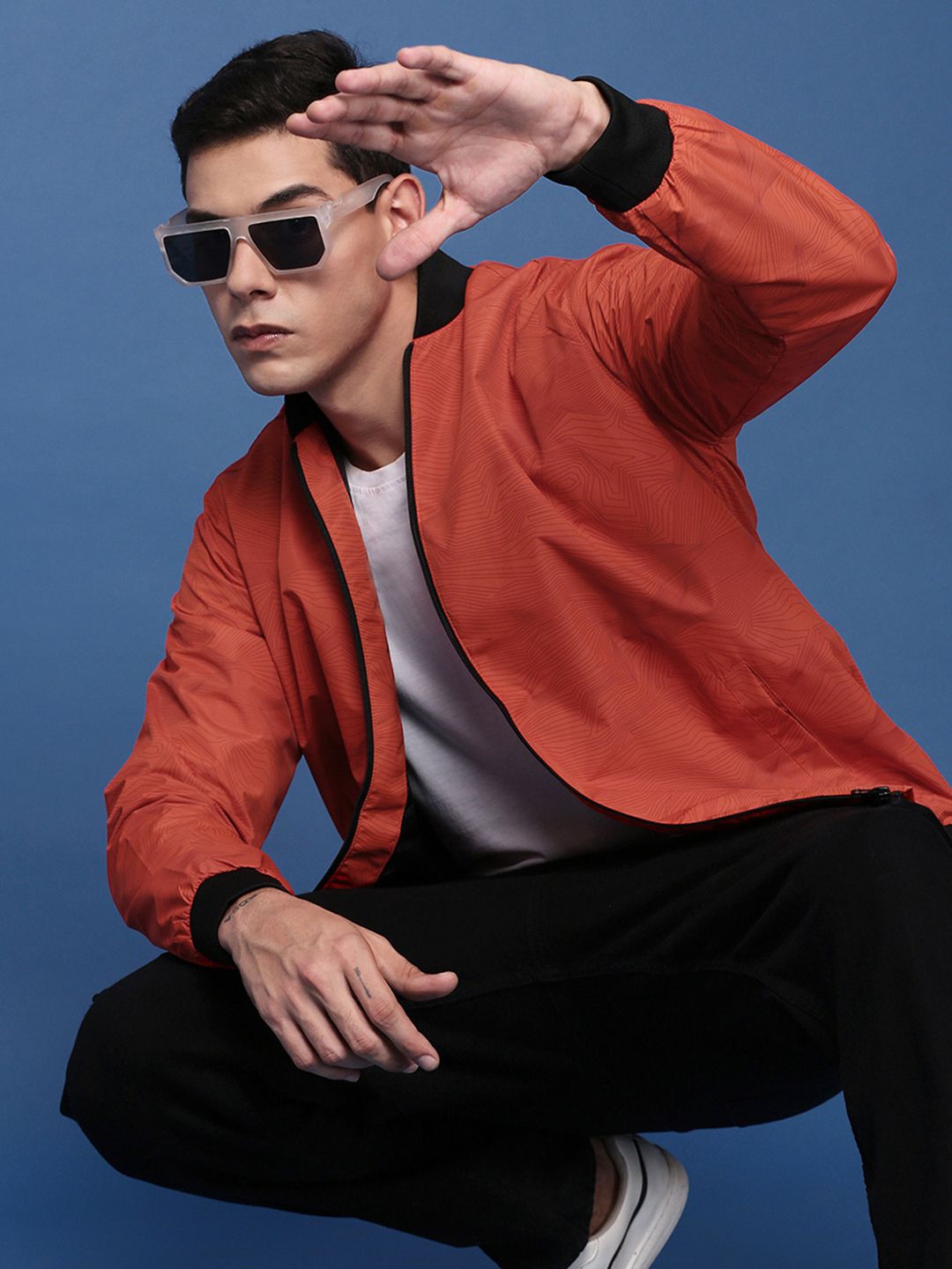 SHOWOFFFF Men Lightweight Bomber Jacket