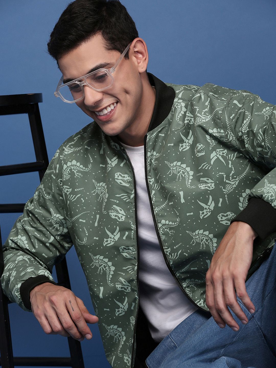 SHOWOFFFF Men Windcheater Bomber Jacket