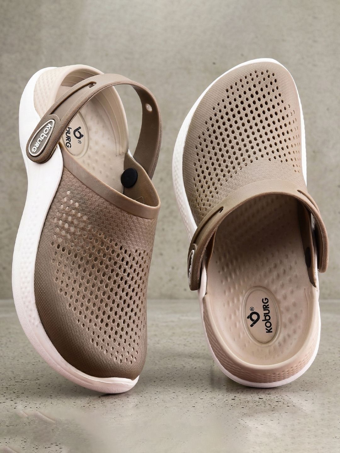 Koburg Men Rubber Clogs PVC Lightweight Casual Flip Flops
