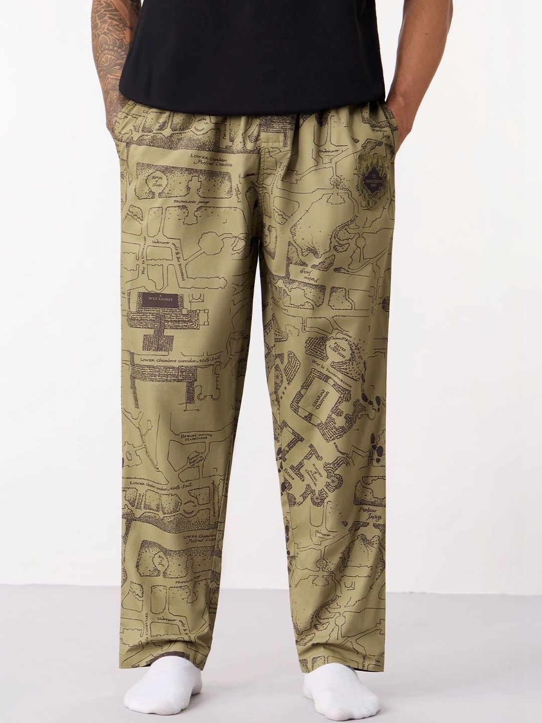 The Souled Store Printed Pure Cotton Lounge Pants