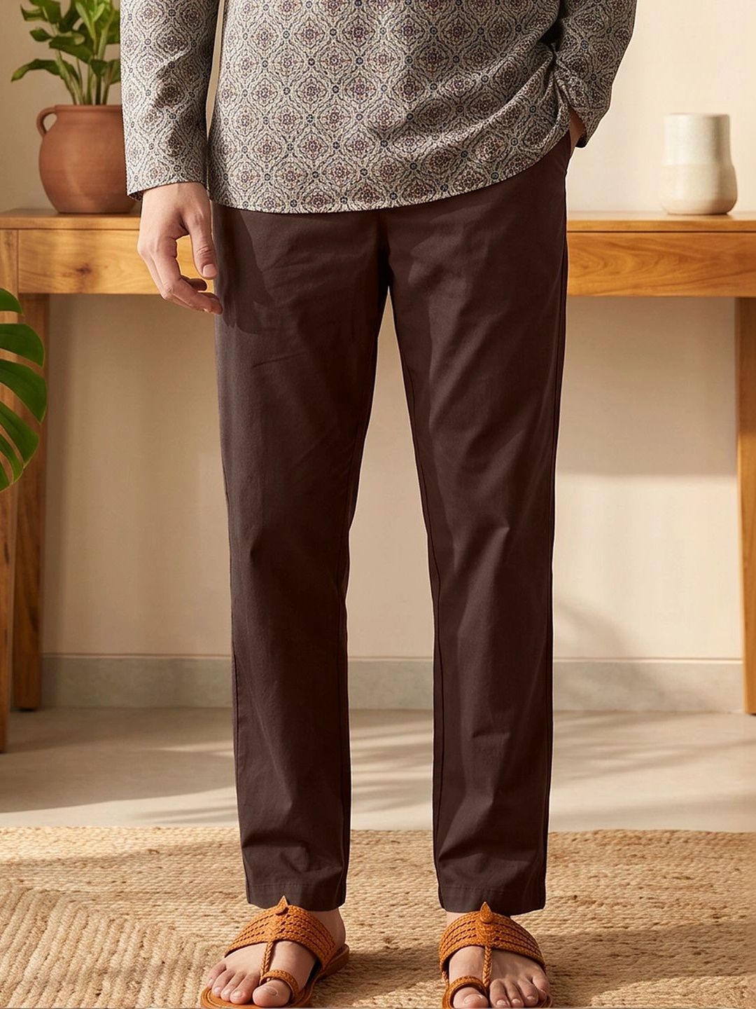 XYXX Men Straight-Leg Cotton Lounge Pants