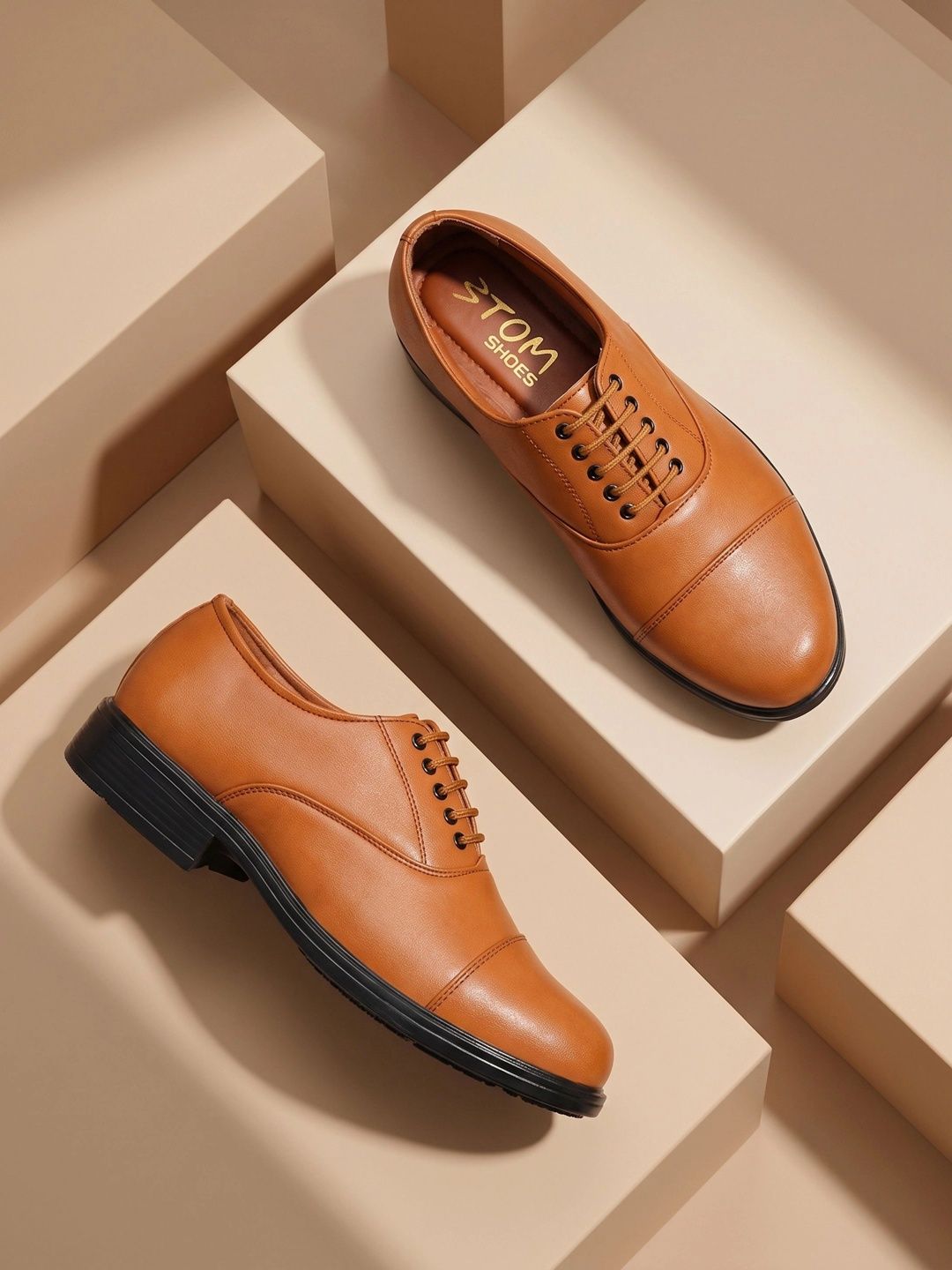 BTOM Men Formal Lace-Ups Oxfords Shoes