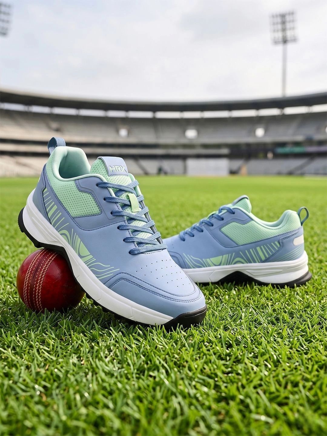 HRX by Hrithik Roshan Men Mesh Cricket Non-Marking Shoes