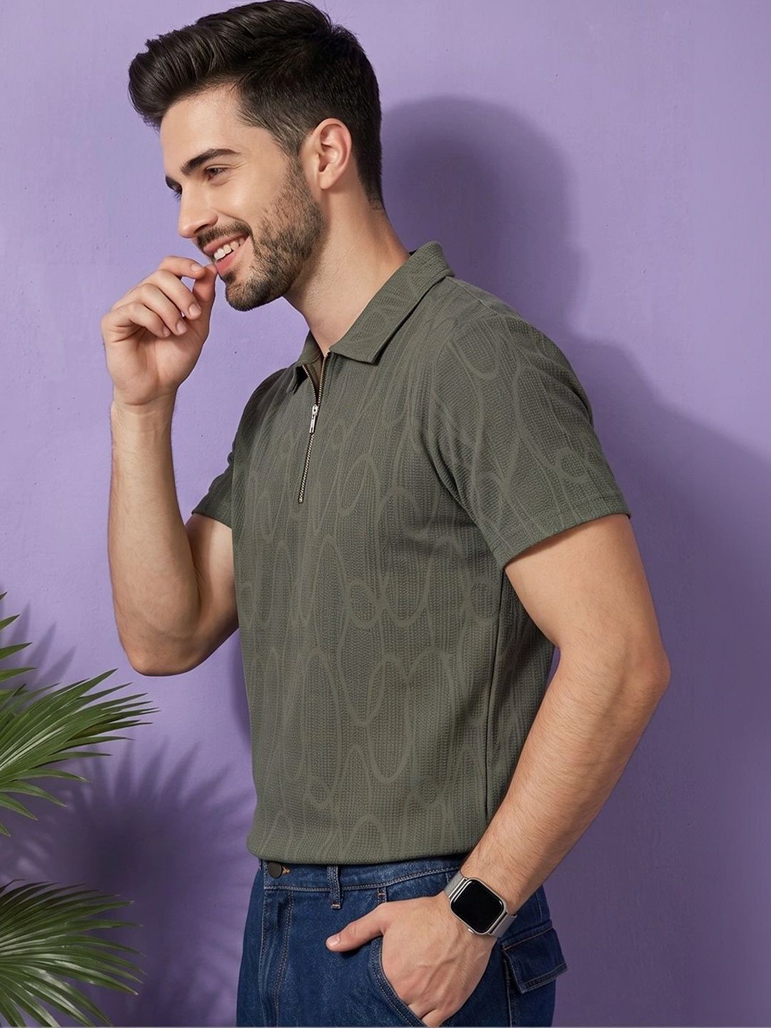 OGEN Men Polo Collar T-shirt